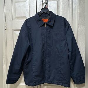Cintas Men’s M Reg Navy Blue Permanent-Lined Panel Jacket